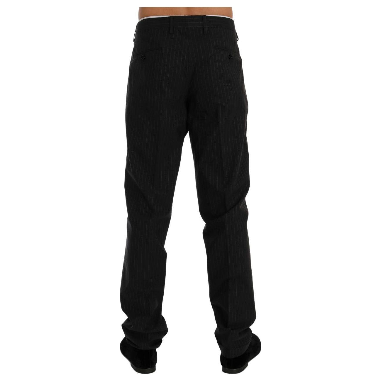 بنطلون رسمي مخطط أنيق بقصّة مستقيمة من دولتشي آند غابانا