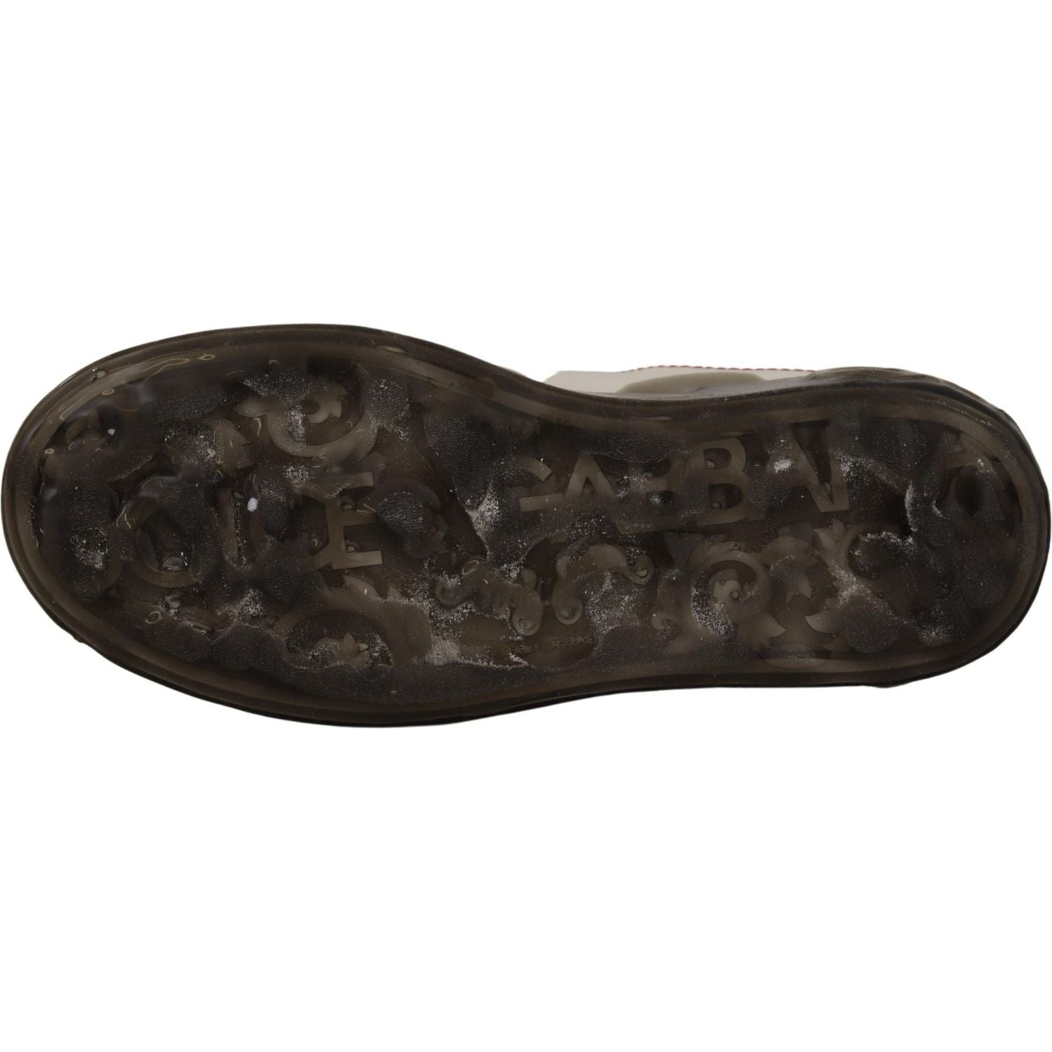 حذاء رياضي أنيق من الجلد باللون الأبيض من دولتشي آند غابانا