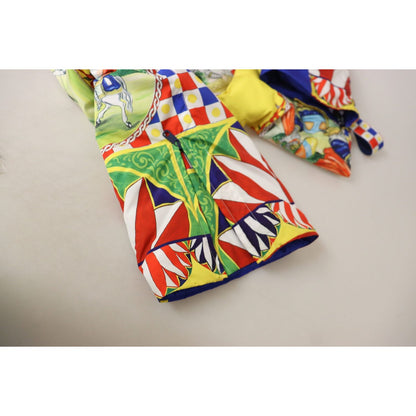 Dolce & Gabbana Multicolor Printed Snow Trouser Pants