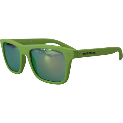 Dolce & Gabbana Green Rubber Full Rim Frame Shades DG6095 Acid Sunglasses