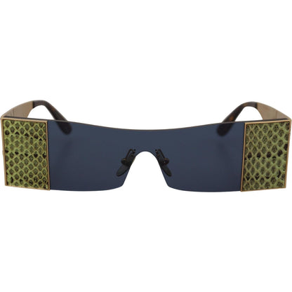 Dolce & Gabbana Gold Metal Rectangle Shades DG2263 Sunglasses
