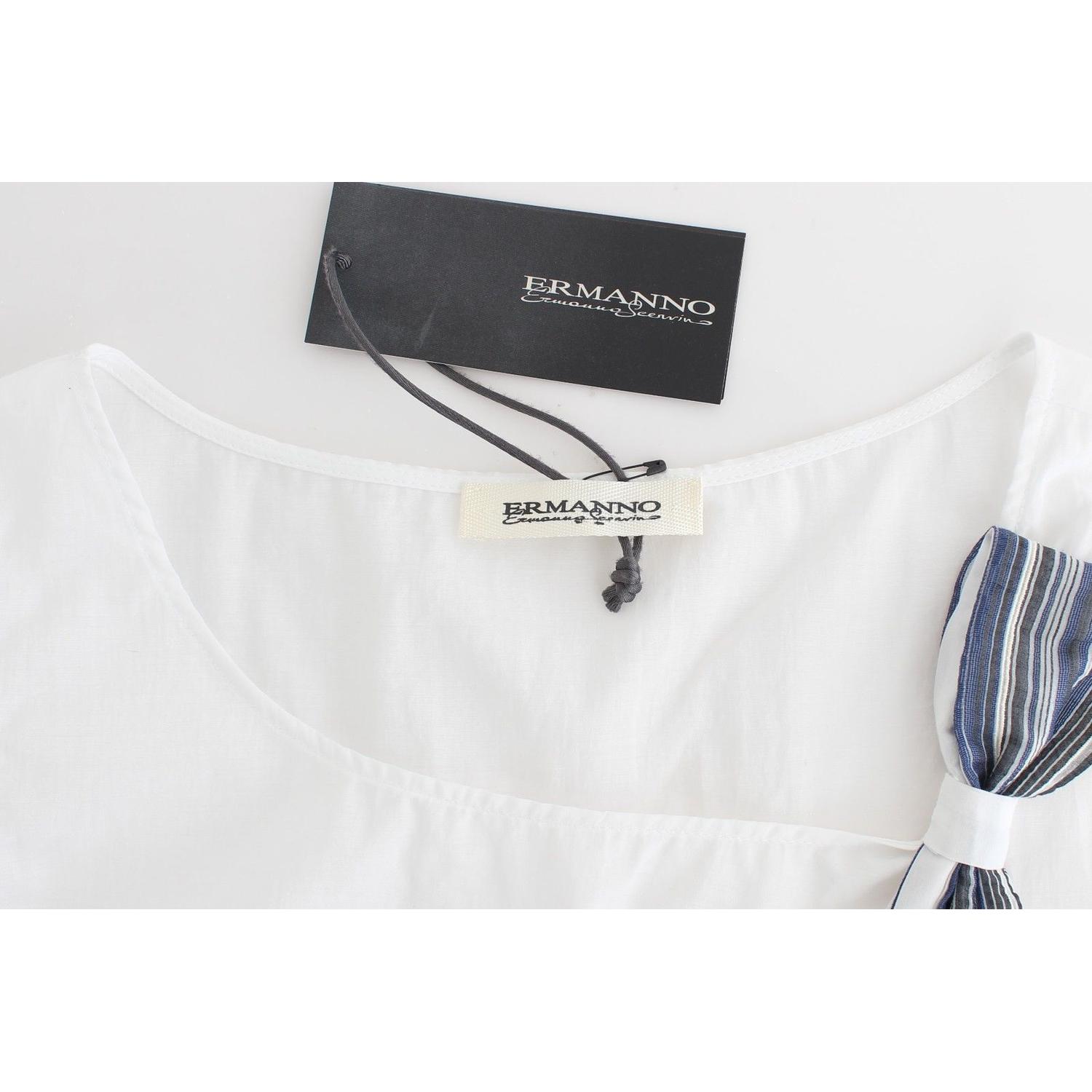 بلوزة أنيقة بعقدة من مزيج القطن من Ermanno Scervino