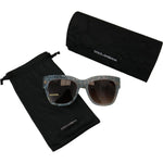 Dolce & Gabbana Blue Lace Acetate Crystal Butterfly DG4231 Sunglasses