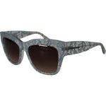 Dolce & Gabbana Blue Lace Acetate Crystal Butterfly DG4231 Sunglasses