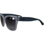Dolce & Gabbana Blue Lace Acetate Rectangle Shades DG4226 Sunglasses