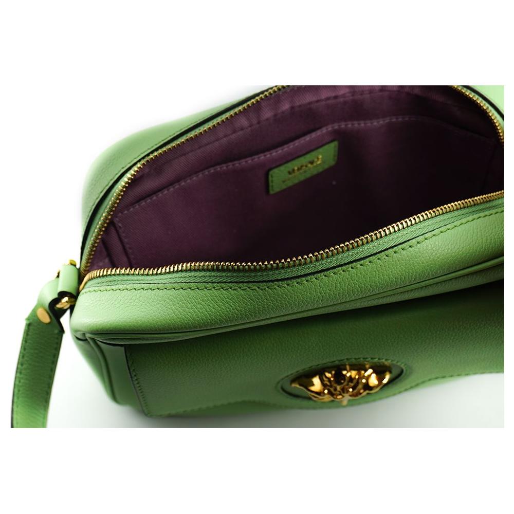 优雅的薄荷绿色皮革相机包