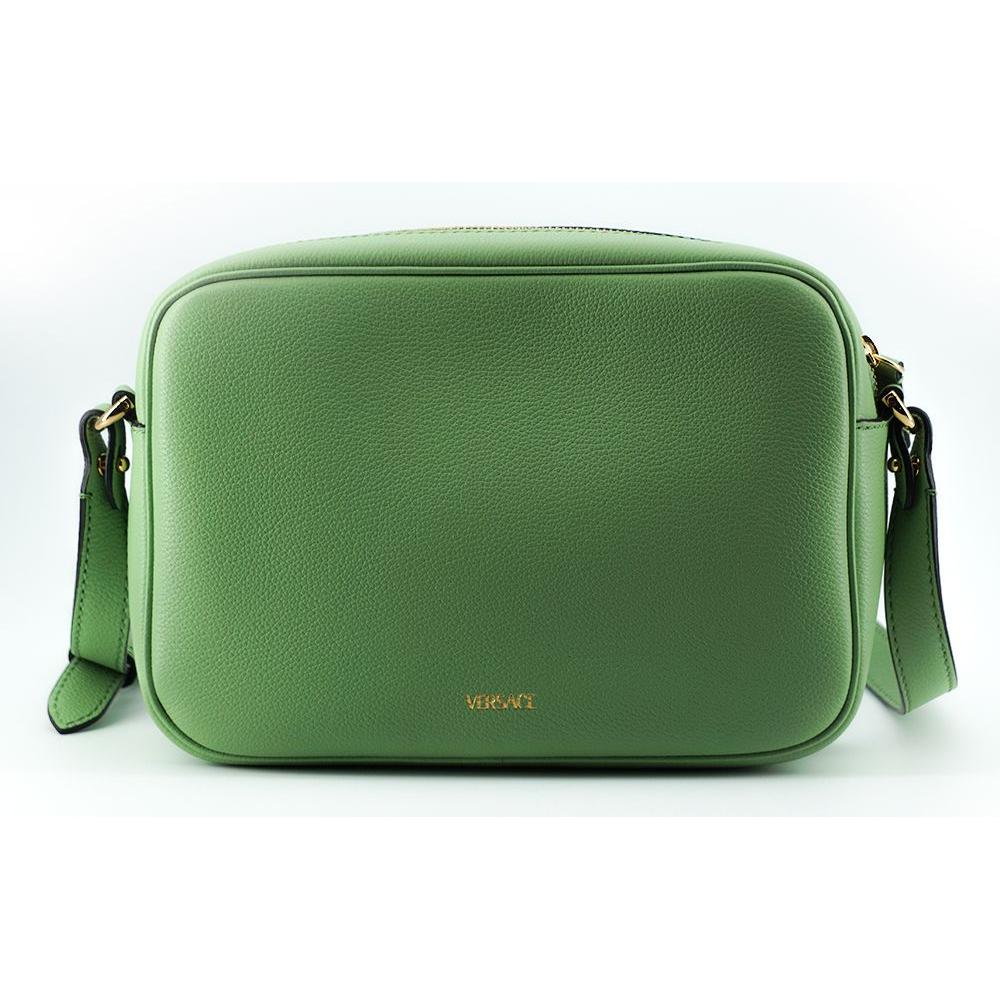 优雅的薄荷绿色皮革相机包