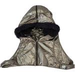 Dolce & Gabbana Silver Fur Whole Head Wrap Men Capello Nylon Hat