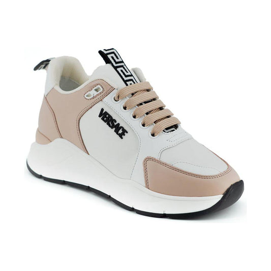 Versace Powder Pink Splendor Sneakers Versace Light Gray
