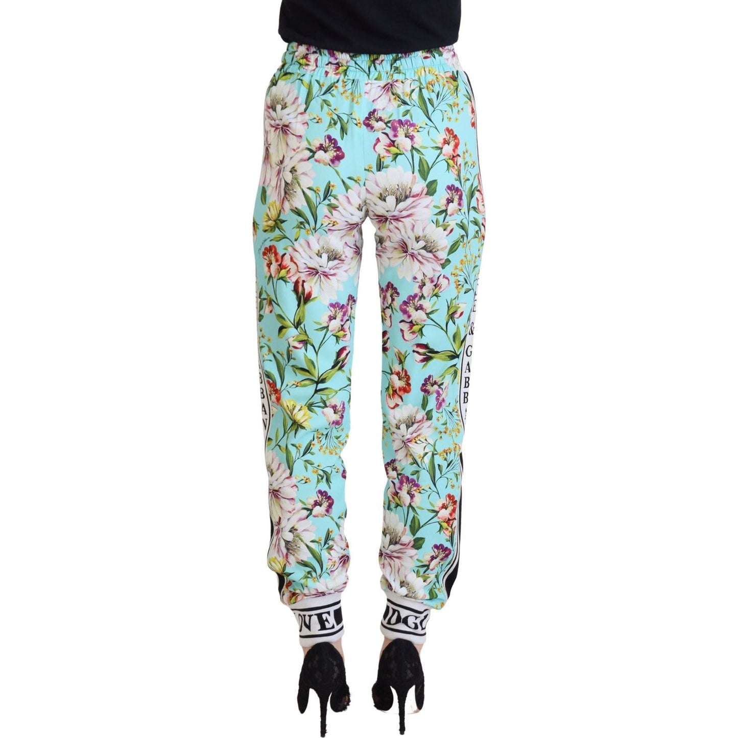 Dolce & Gabbana Multicolor Floral Sweatpants Pants