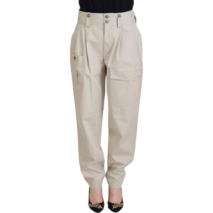 Dolce & Gabbana Beige Cotton Women Cargo Pants