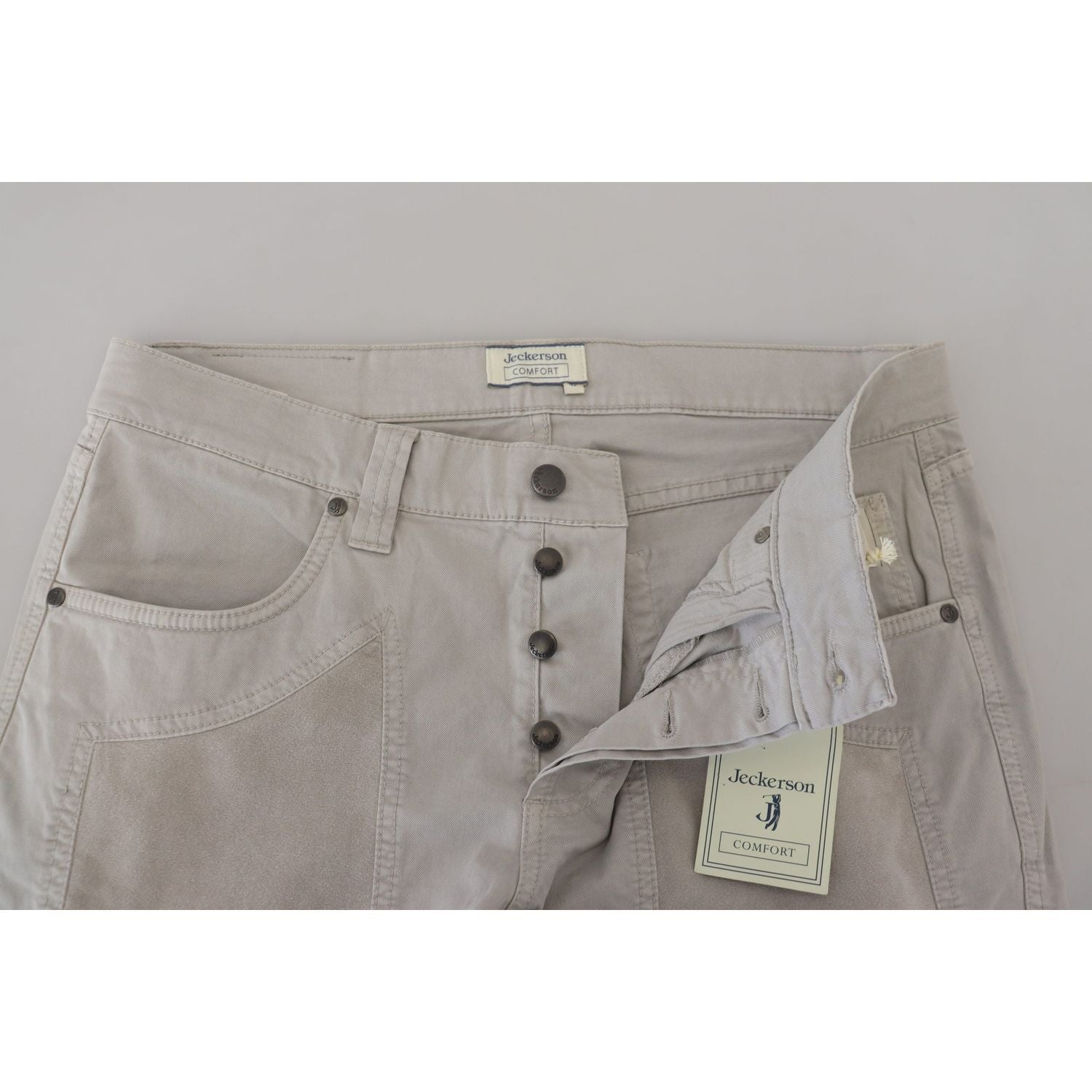 بنطال جيكرسون الأنيق المصنوع من مزيج القطن الرمادي