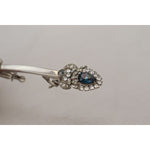 Dolce & Gabbana 925 Sterling Silver Crystals Pin Collar Brooch SMY101016