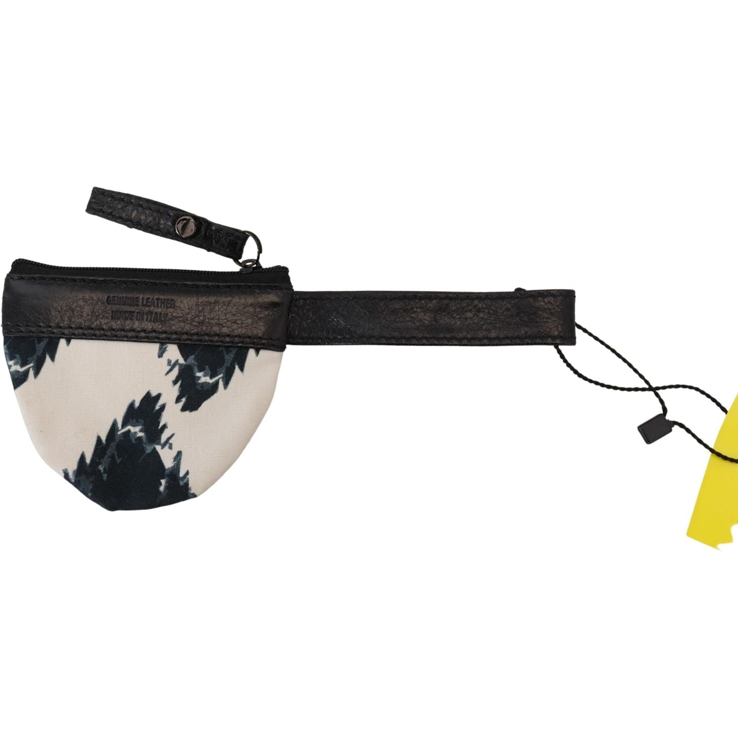 别致的白色皮革零钱包（带肩带）