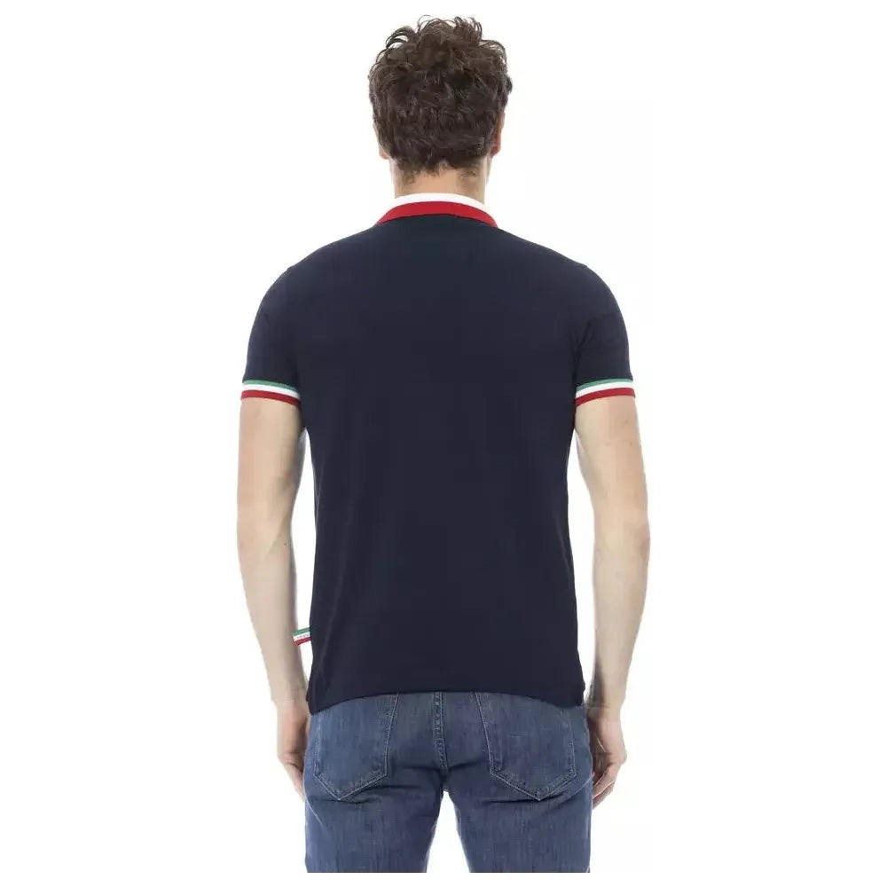 بالدينيني تريند بولو قطن أزرق للرجال