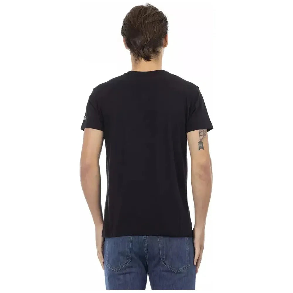 Trussardi Action Black Cotton Men's T-Shirt