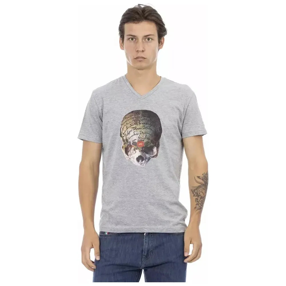 Trussardi Action Gray Cotton Men's T-Shirt