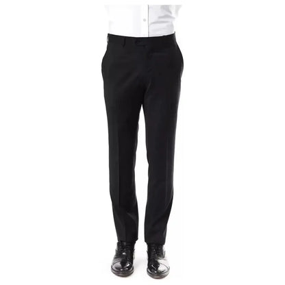 Uominitaliani Gray Wool Men Pants