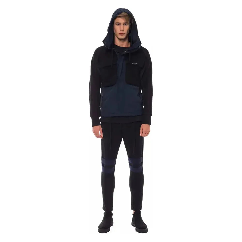 Nicolo Tonetto Black Wool Men Jacket Coats & Jackets