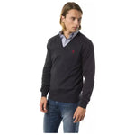 Uominitaliani Gray Merino Wool Men Sweater UO-7824-S