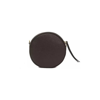 Pompei Donatella Brown Leather Women Crossbody Bag Crossbody Bag