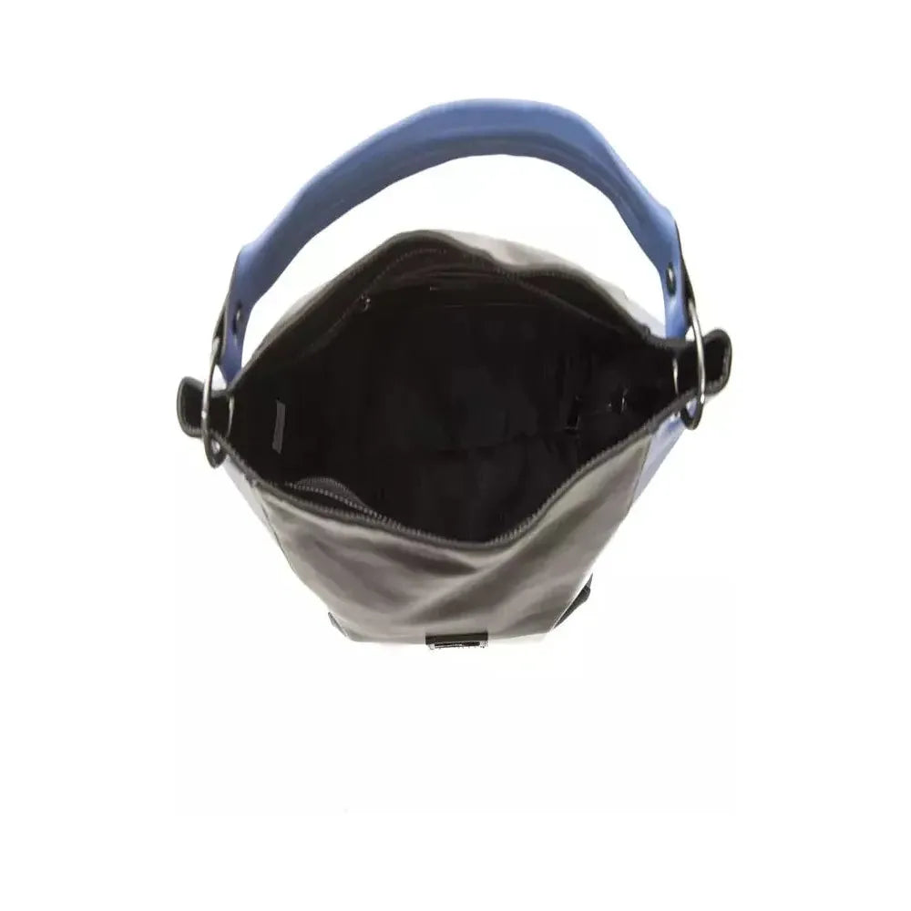 حقيبة كتف نسائية من الجلد الأسود من بومبي دوناتيلا