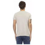 Trussardi Action Beige Cotton Men T-Shirt TR-22884-S