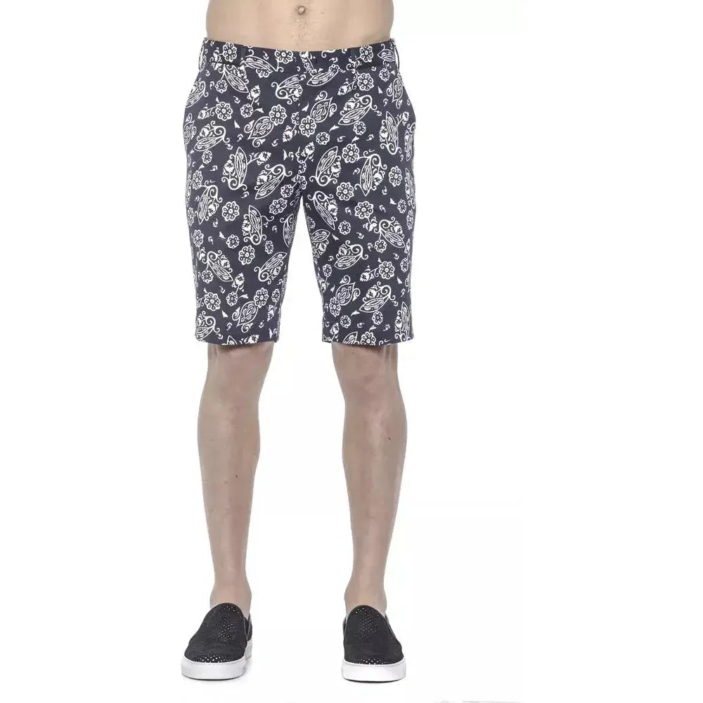 شورت برمودا رجالي من القطن باللون الأزرق من PT Torino