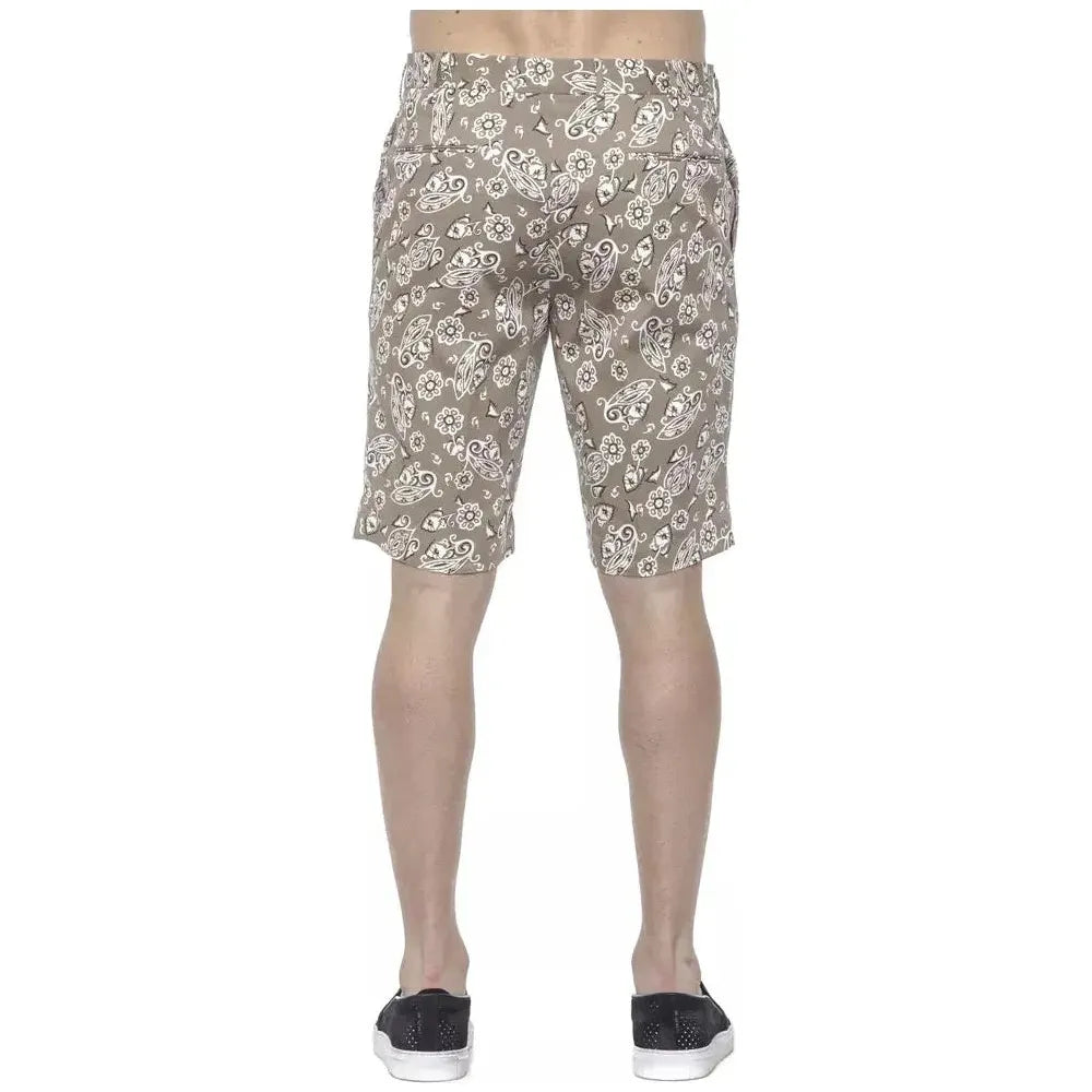 PT Torino Beige Cotton Men Bermuda Short Shorts