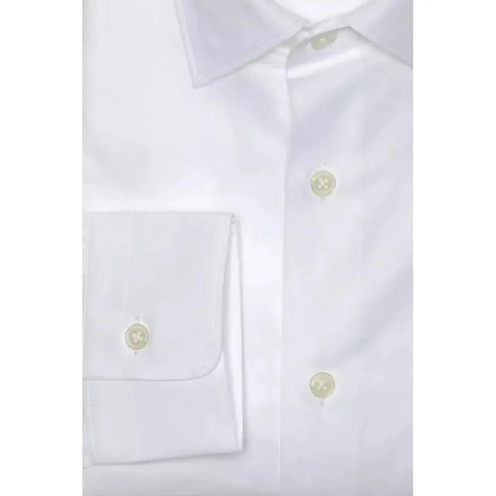 Robert Friedman White Cotton Men Shirt