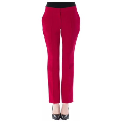 BYBLOS Fuchsia Polyester Women Pant