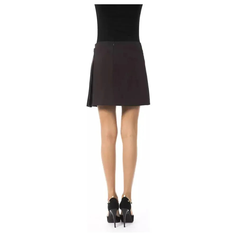 BYBLOS Brown Polyester Women Skirt WOMAN SKIRTS