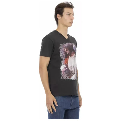 Trussardi Action Black Cotton Men's T-Shirt