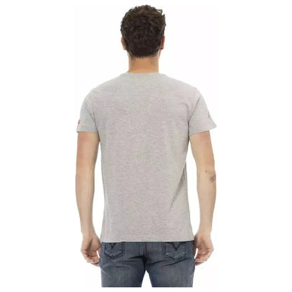 Trussardi Action Gray Cotton Men's T-Shirt