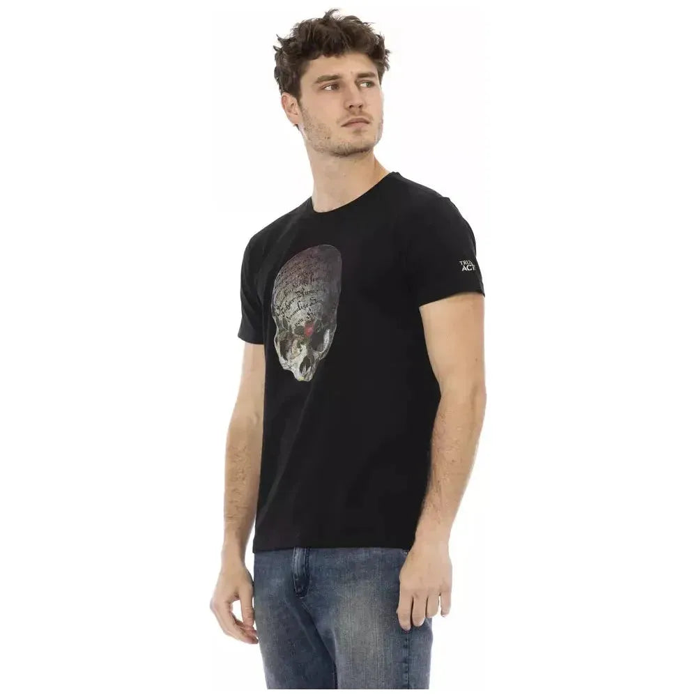 Trussardi Action Black Cotton Men's T-Shirt