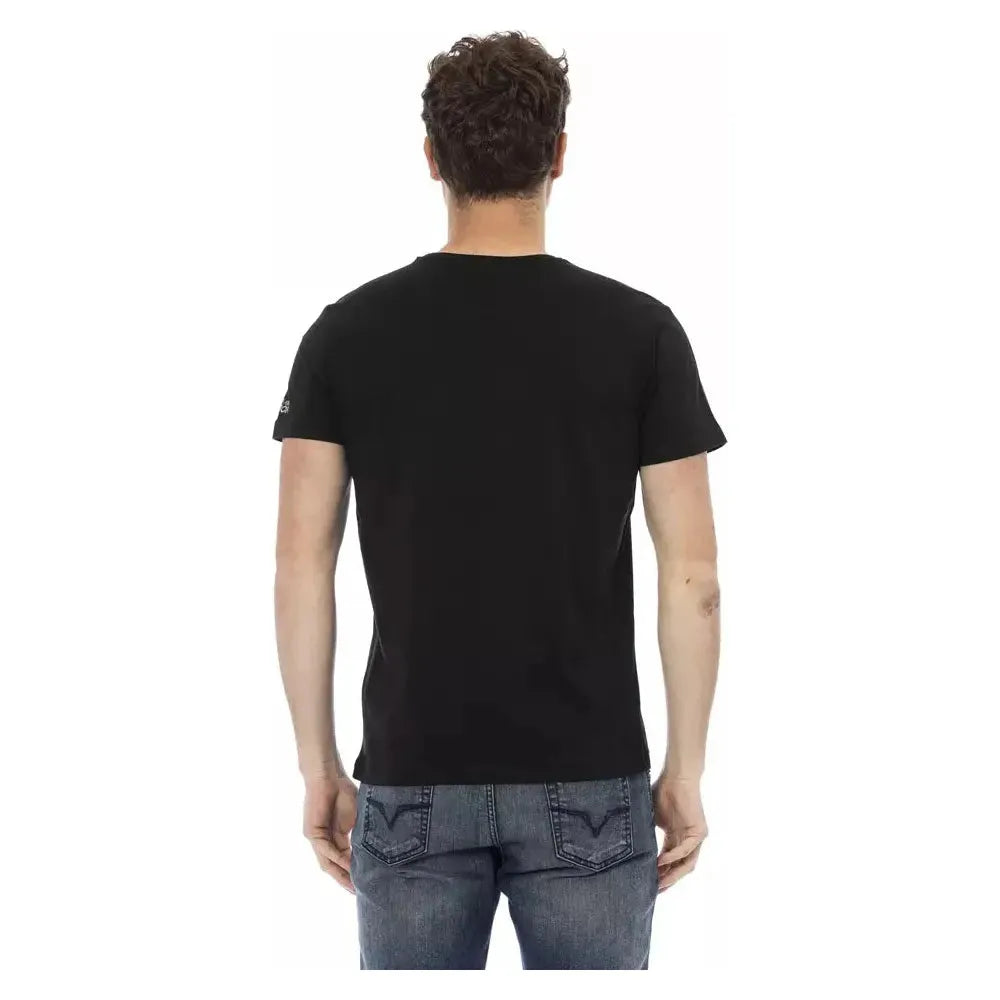 Trussardi Action Black Cotton Men's T-Shirt