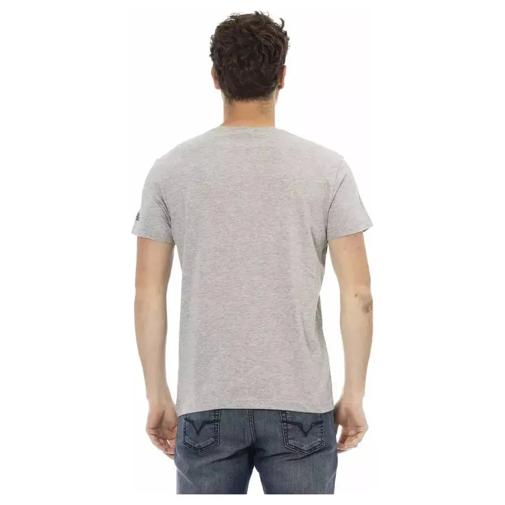 Trussardi Action Gray Cotton Men's T-Shirt