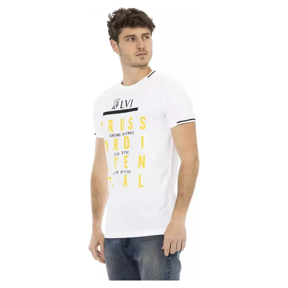 Trussardi Action White Cotton Men's T-Shirt