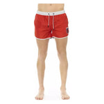 Bikkembergs Red Polyester Men Swim Short