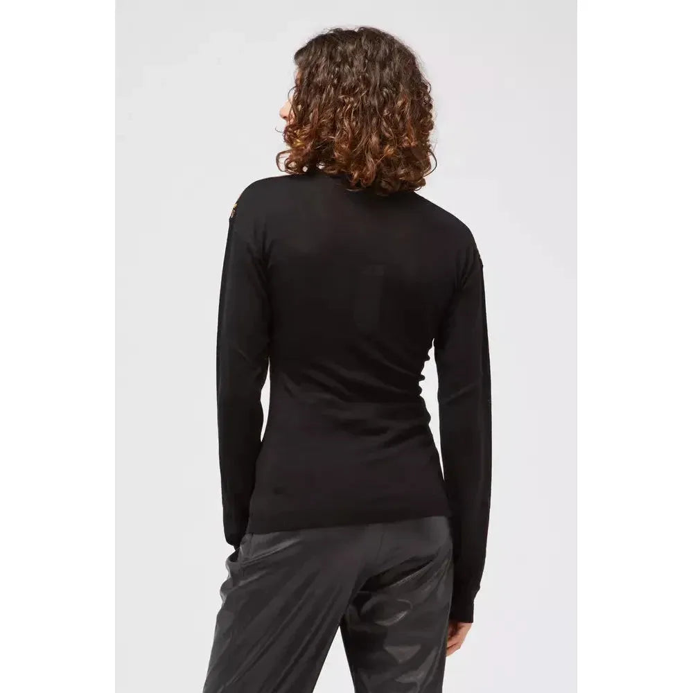 سترة نسائية من الصوف باللون الأسود من كوستو برشلونة