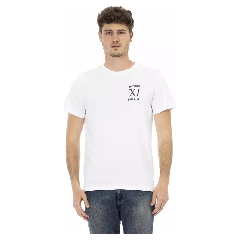 Bikkembergs White Cotton T-Shirt