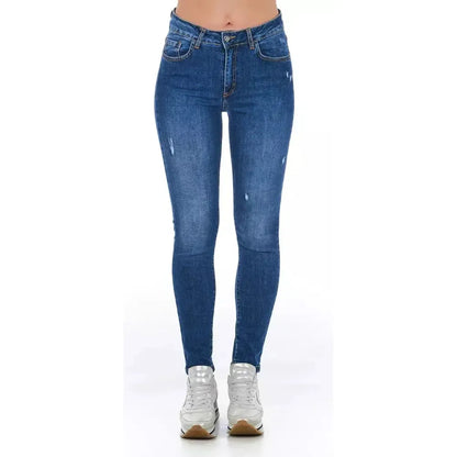 Frankie Morello Blue Denim Women Jeans