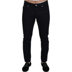Dolce & Gabbana Black Cotton Skinny Casual Denim Jeans