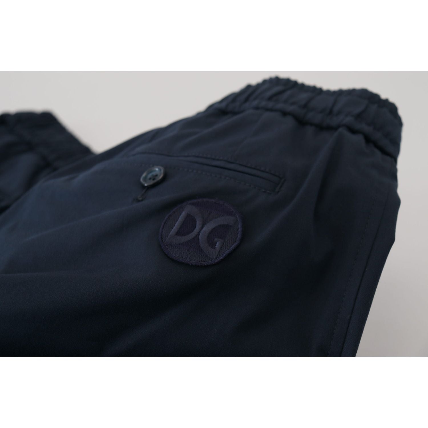 شورت دولتشي آند غابانا الأنيق المصنوع من مزيج القطن باللون الأزرق