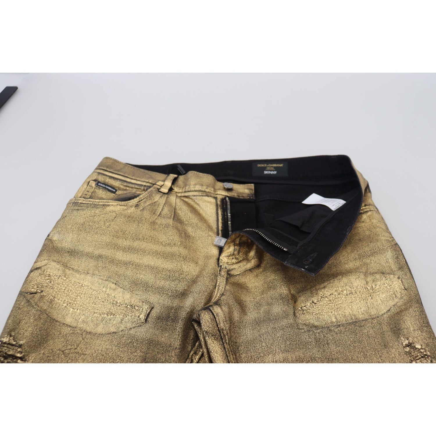 دولتشي آند غابانا - جينز ذهبي أنيق