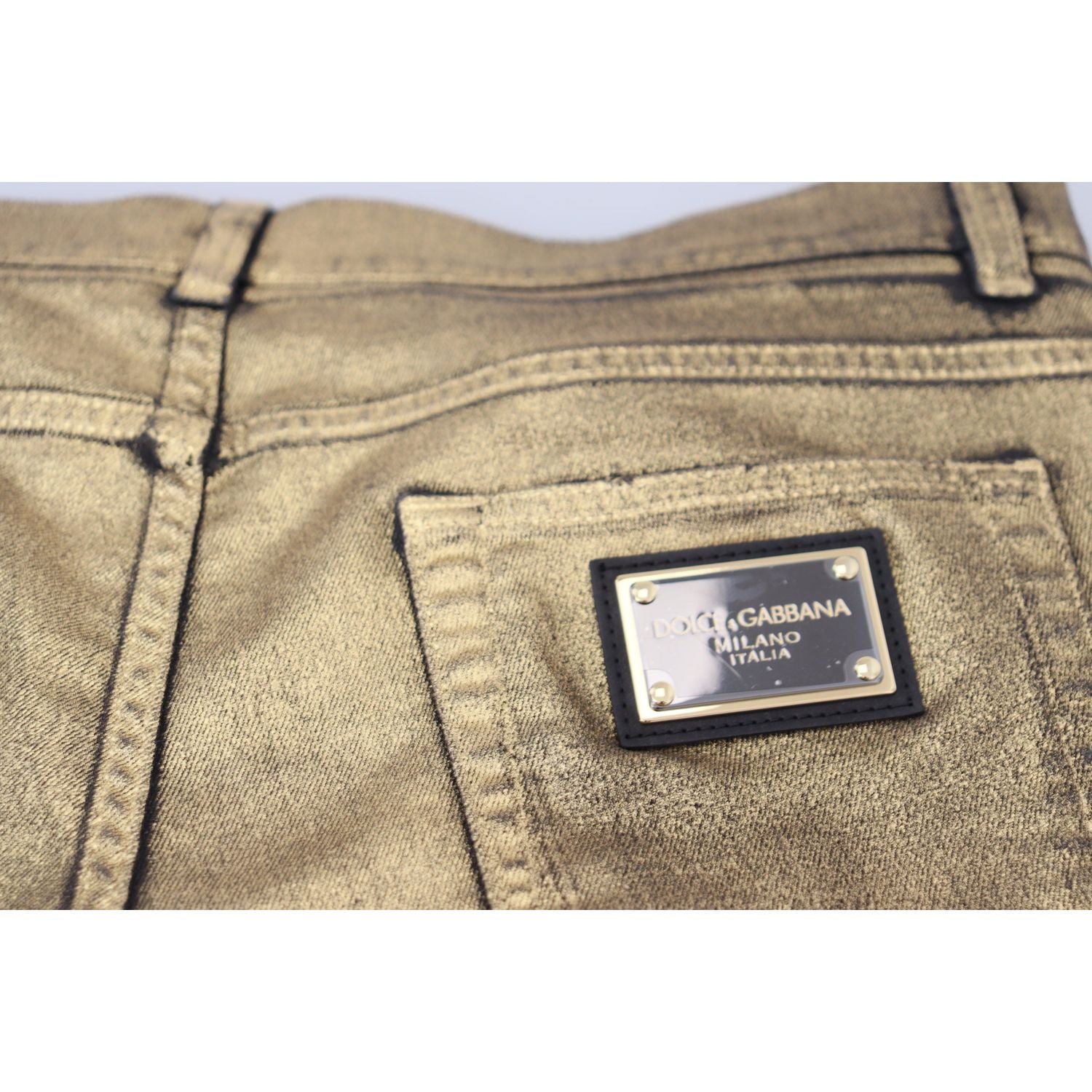 دولتشي آند غابانا - جينز ذهبي أنيق