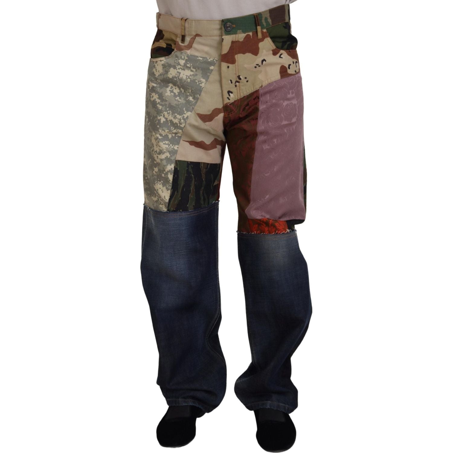 بنطلون جينز من مزيج الحرير الغني من دولتشي آند غابانا