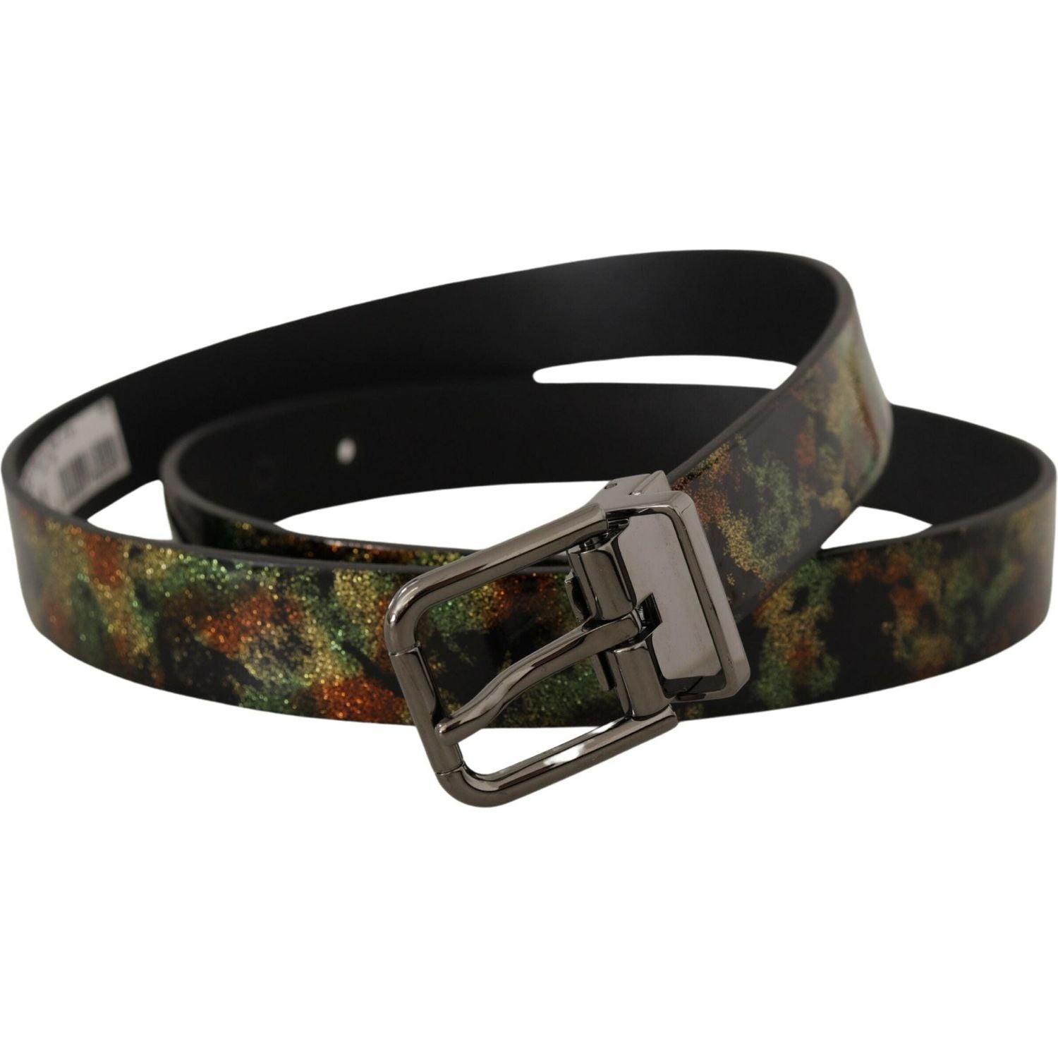 حزام جلدي أنيق ثنائي اللون من دولتشي آند غابانا