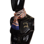 Dolce & Gabbana Multicolor Patterned Seashell DG Logo Shawl Fringe Scarf