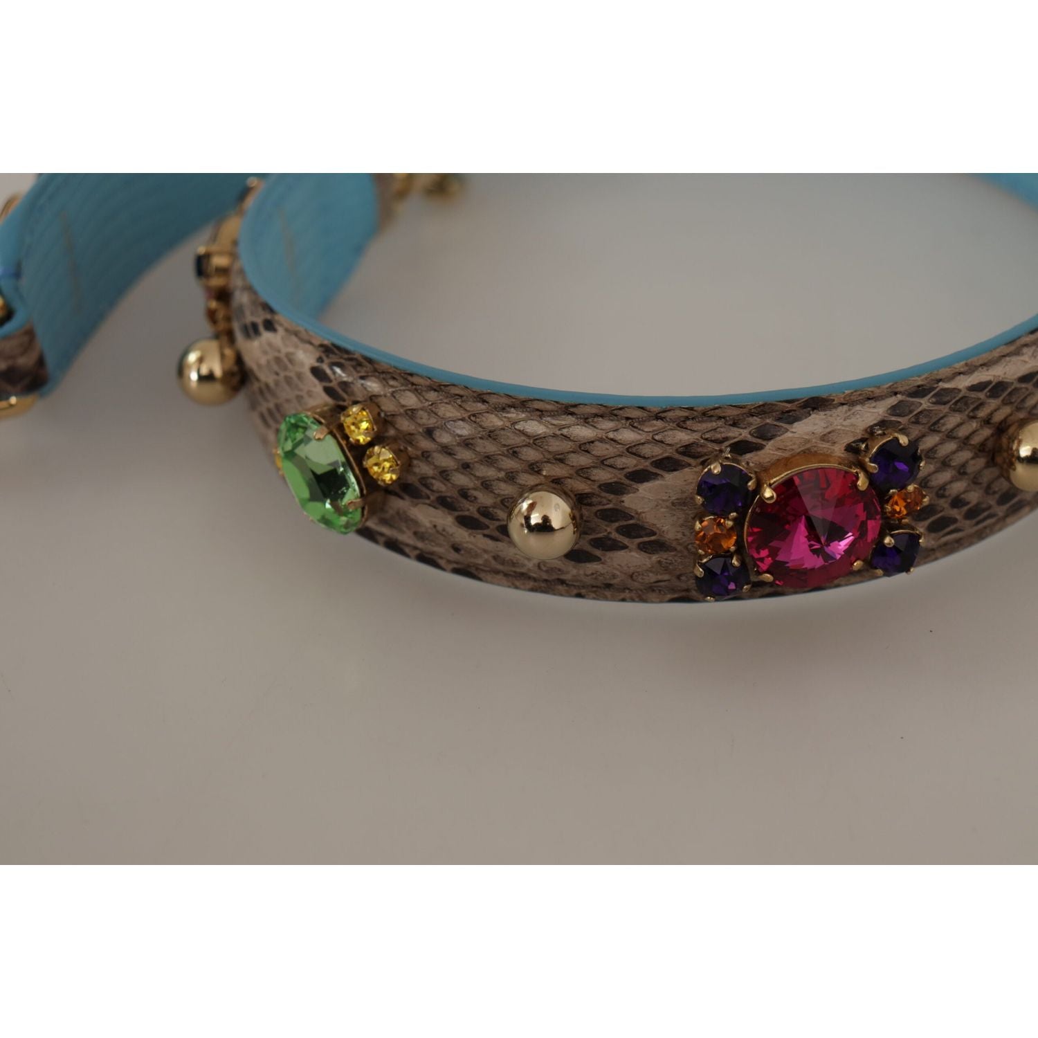 إكسسوار أنيق بحزام كتف من جلد الأفعى من دولتشي آند غابانا